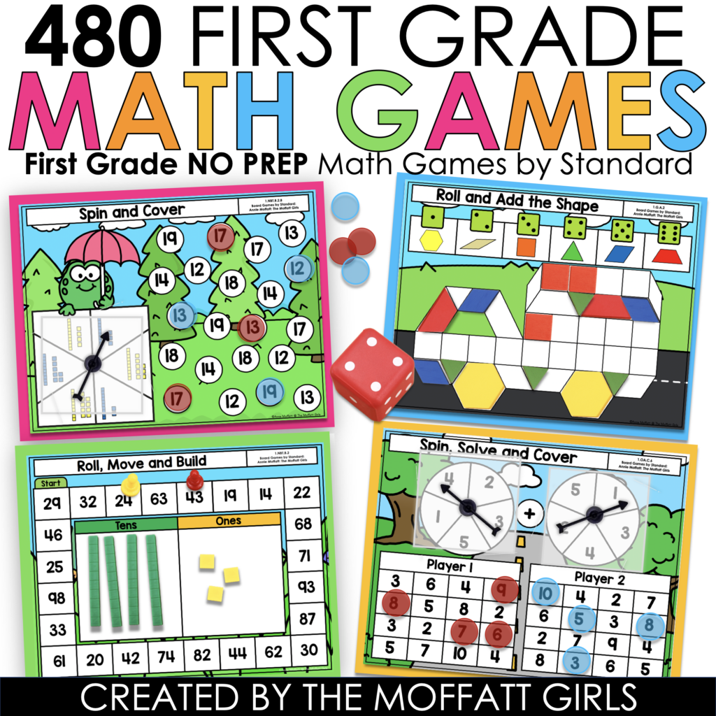 1st Grade Math Board Games