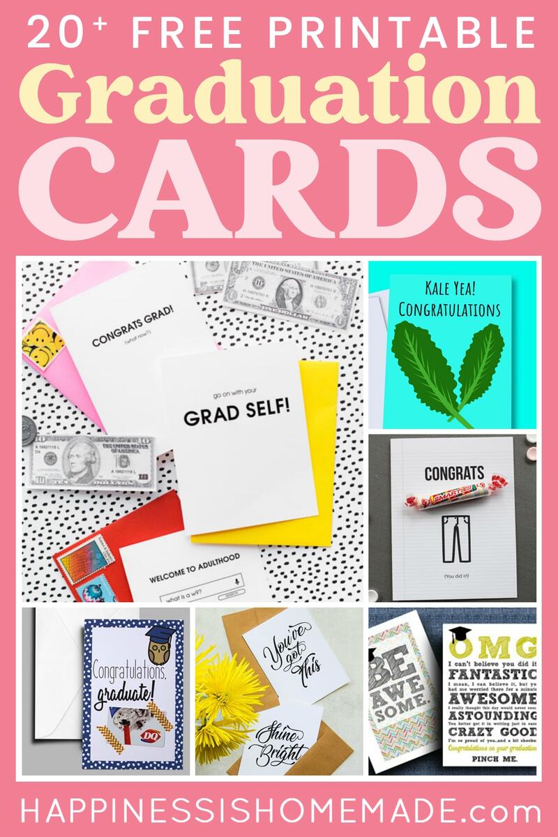 20 Printable Graduation Cards For 2023 Happiness Is Homemade 20 Printable Graduation Cards For 2023 Happiness Is Homemade