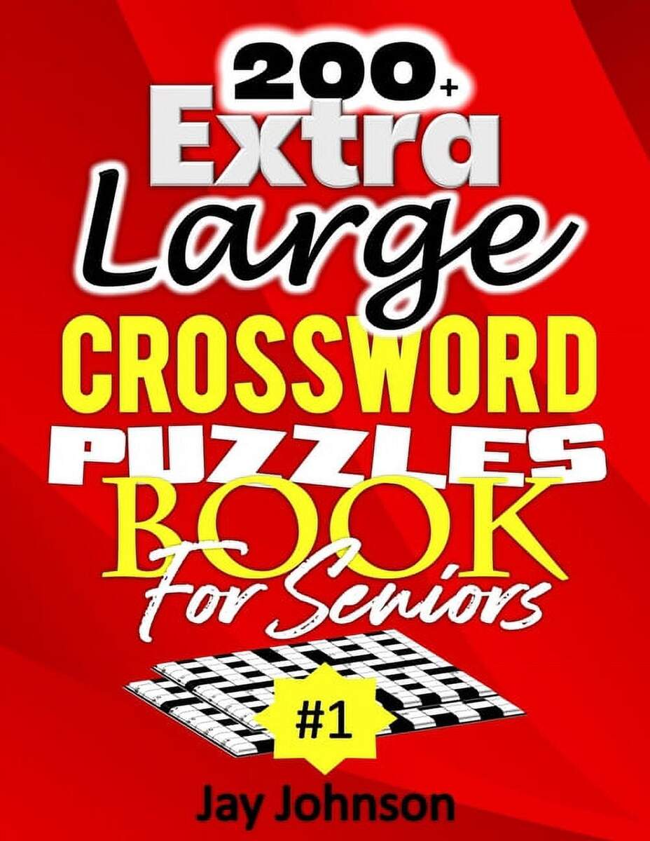 200 Extra Large Crossword Puzzle Book For Seniors Paperback Walmart