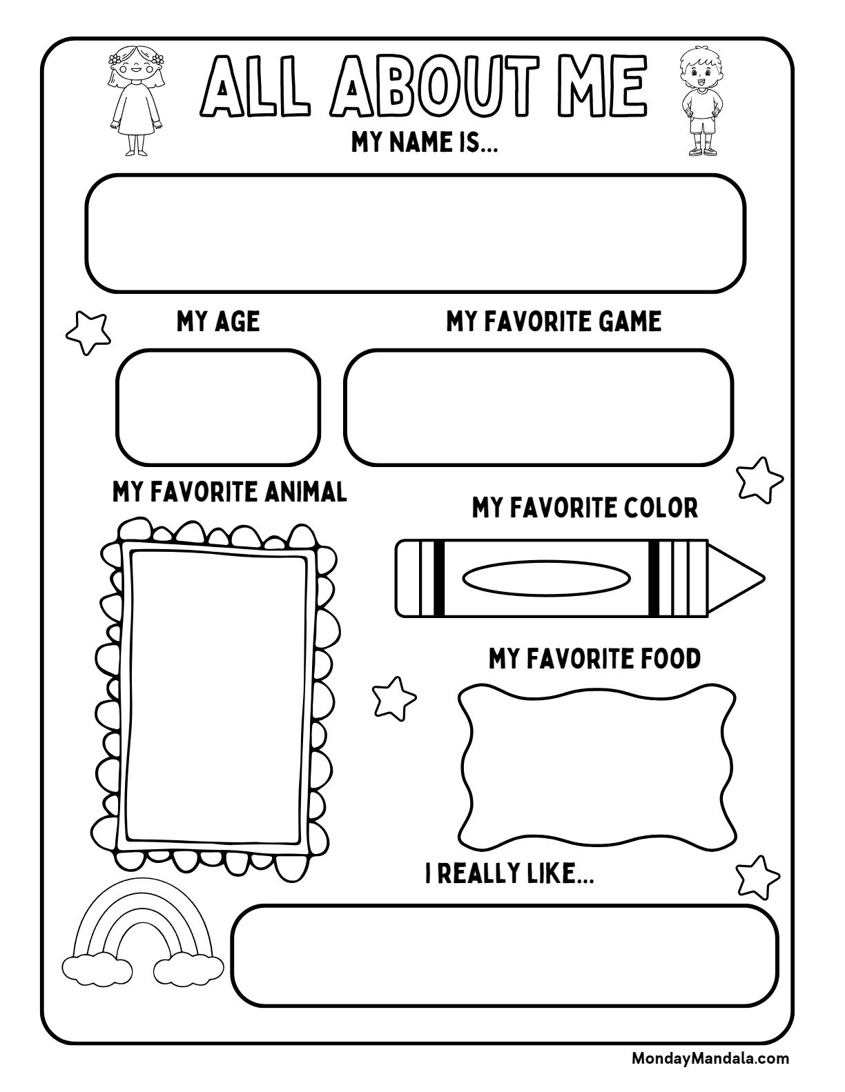 30 All About Me Worksheets Free PDF Printables 30 All About Me Worksheets Free PDF Printables