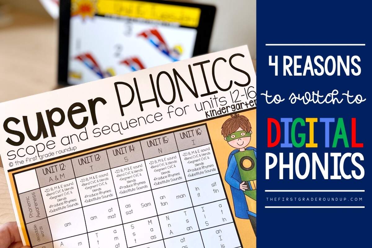 4 Reasons I Use DIGITAL Phonics Lessons For 1st Grade The First Grade Roundup