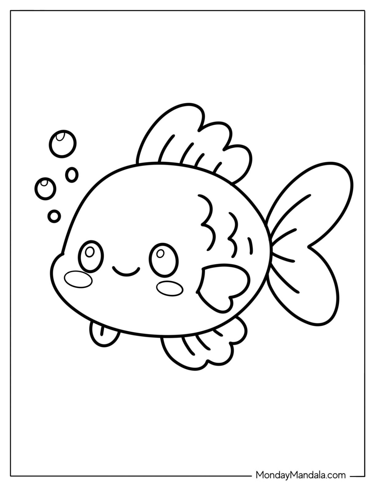 40 Fish Coloring Pages Free PDF Printables
