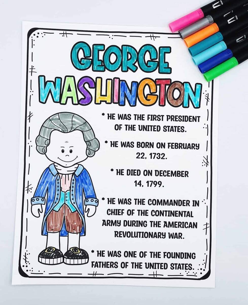 7 Free Printable George Washington Activities George Washington Biography Activities For Kindergarten 1st Grade 2nd Grade Made By Teachers