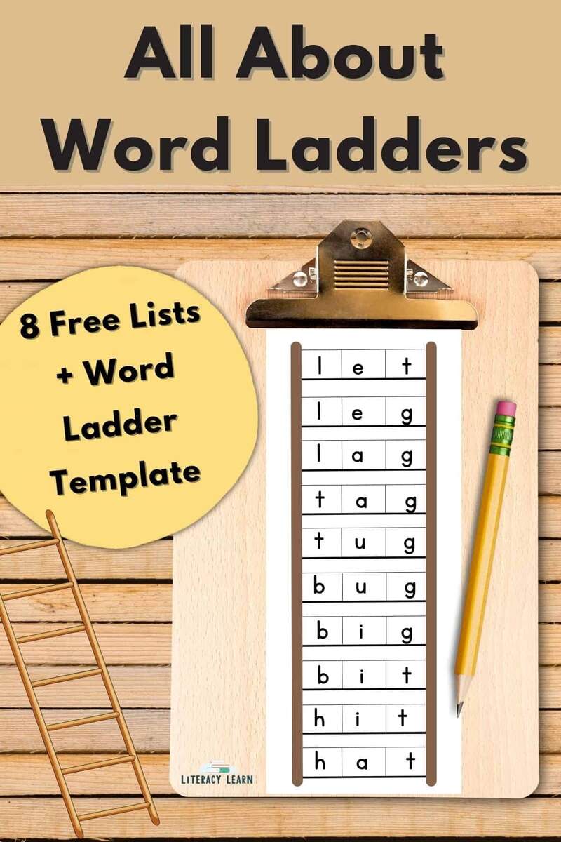 Word Ladders Printable And Digital Phonics Activities Lead In Literacy Resources For Kindergarten 1st 2nd Grade