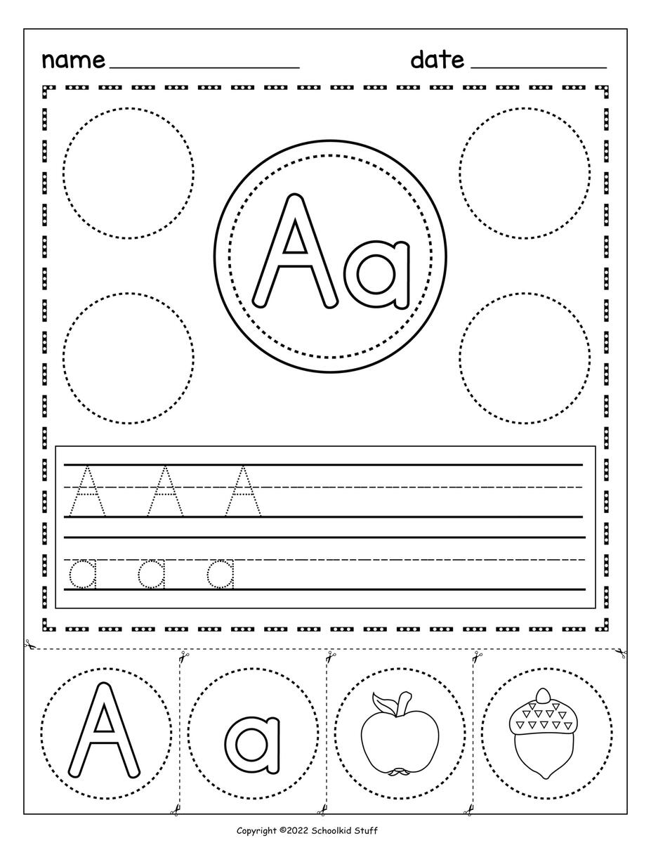 Alphabet Kindergarten Hands On Worksheets Cut Glue Color And Trace Made By Teachers Alphabet Kindergarten Hands On Worksheets Cut Glue Color And Trace Made By Teachers