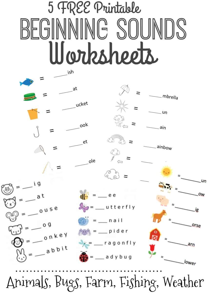 Free Printable Valentine S Day Beginning Sounds Worksheet