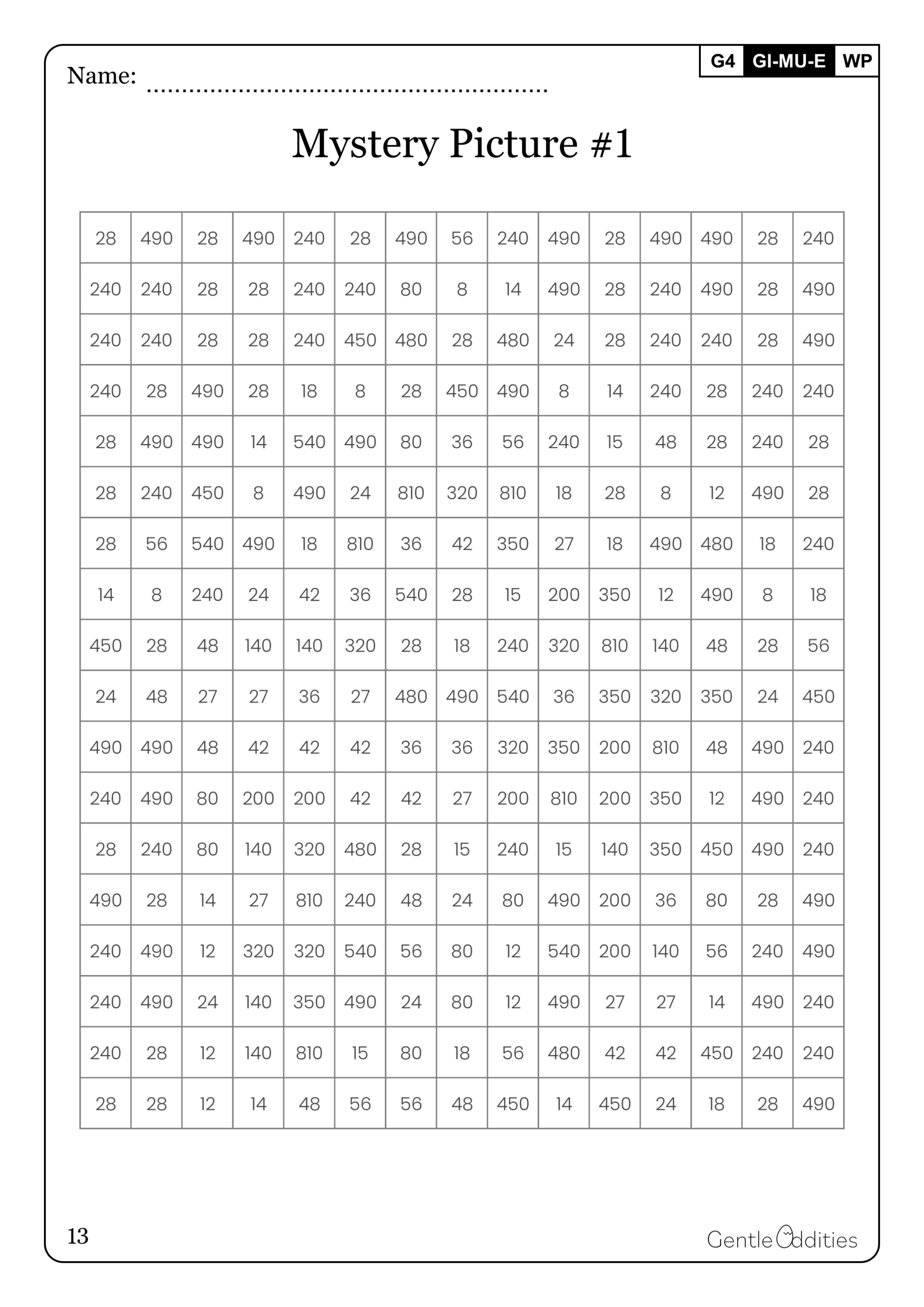 Christmas Math Mystery Pictures Grade 4 Addition Subtraction Multiplication Division Made By Teachers
