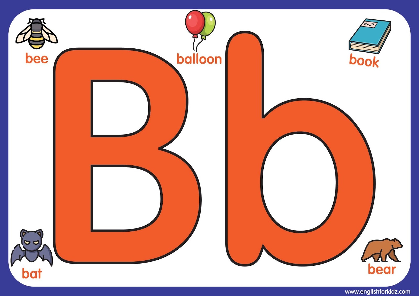 English For Kids Step By Step Letter B Worksheets Flash Cards Worksheets Library