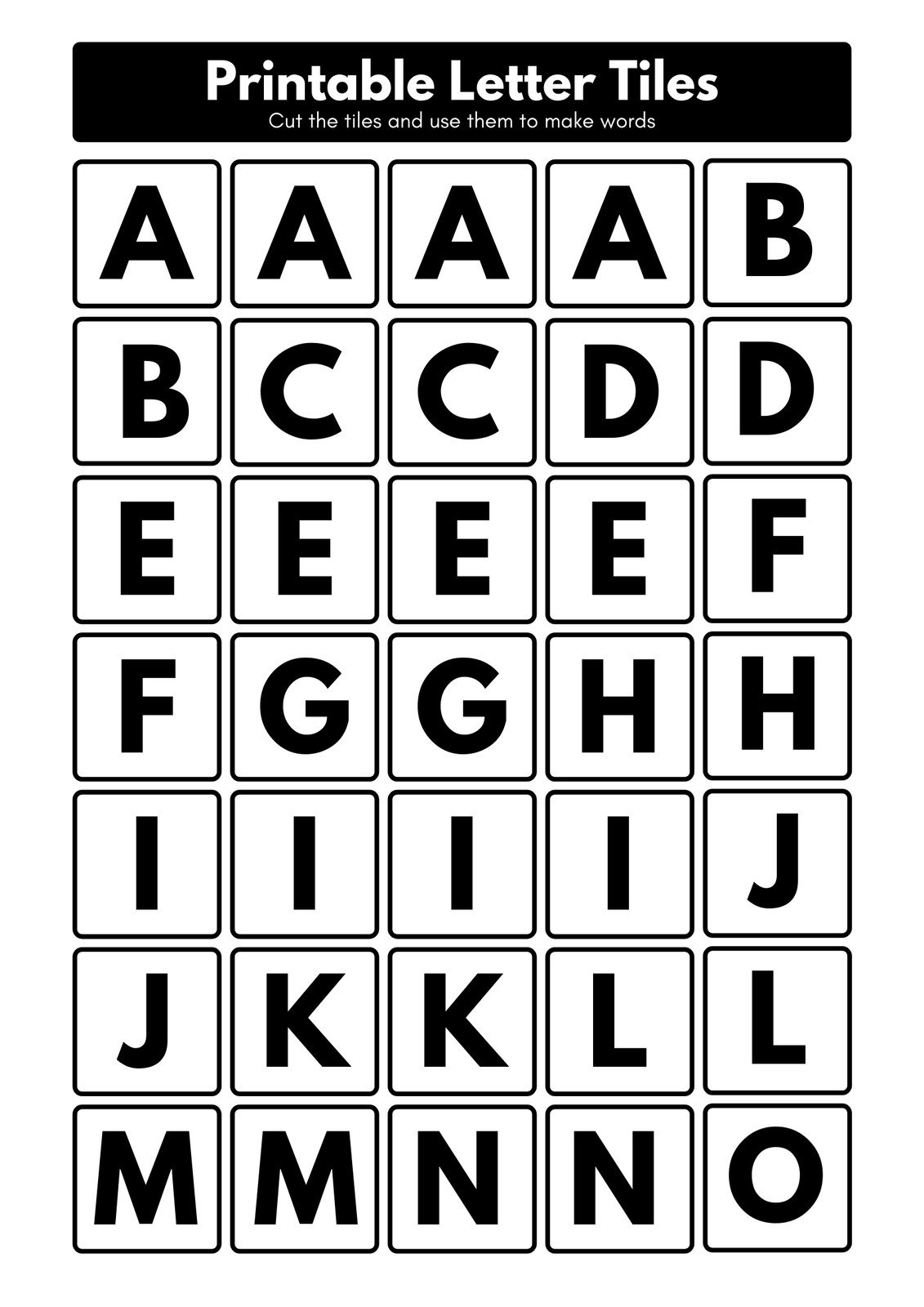 Free And Customizable Alphabet Templates Canva 8x10 5 Inch Black Printable Alphabet Letters Worksheets Library