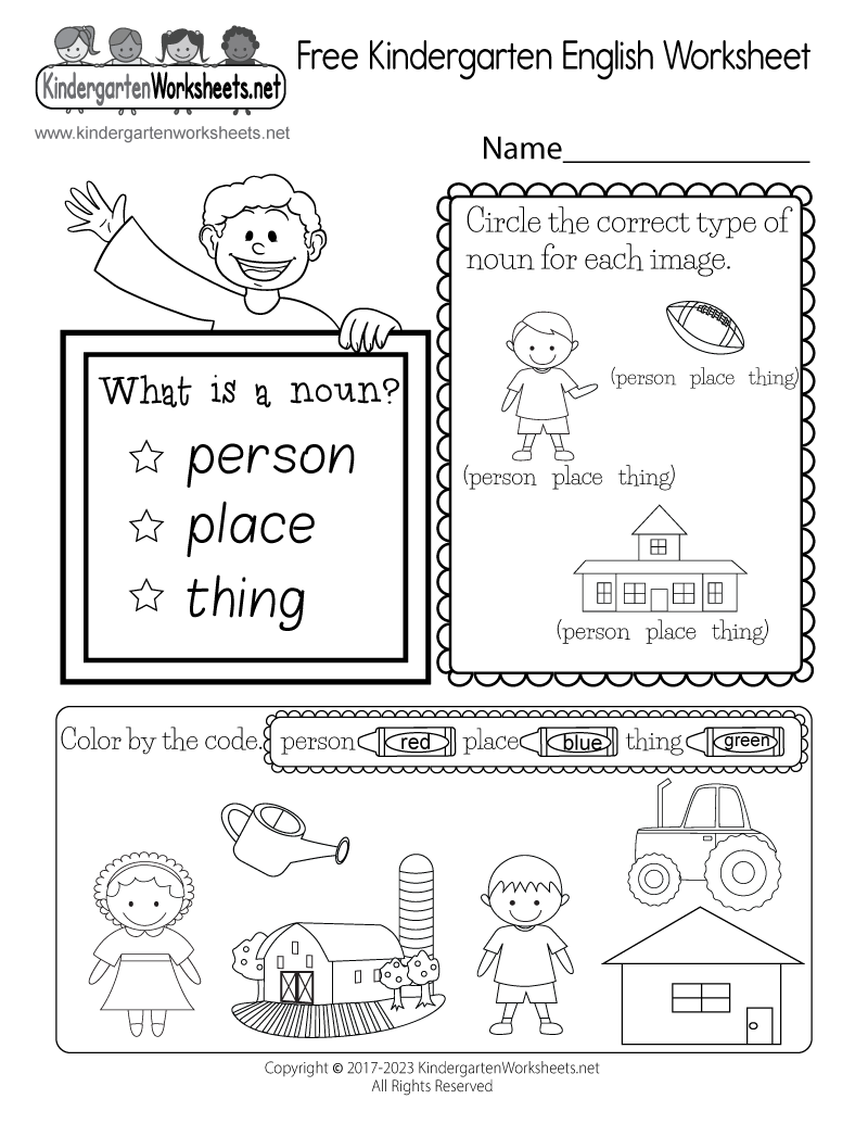 Free Kindergarten English Worksheet Worksheets Library Free Kindergarten English Worksheet Worksheets Library