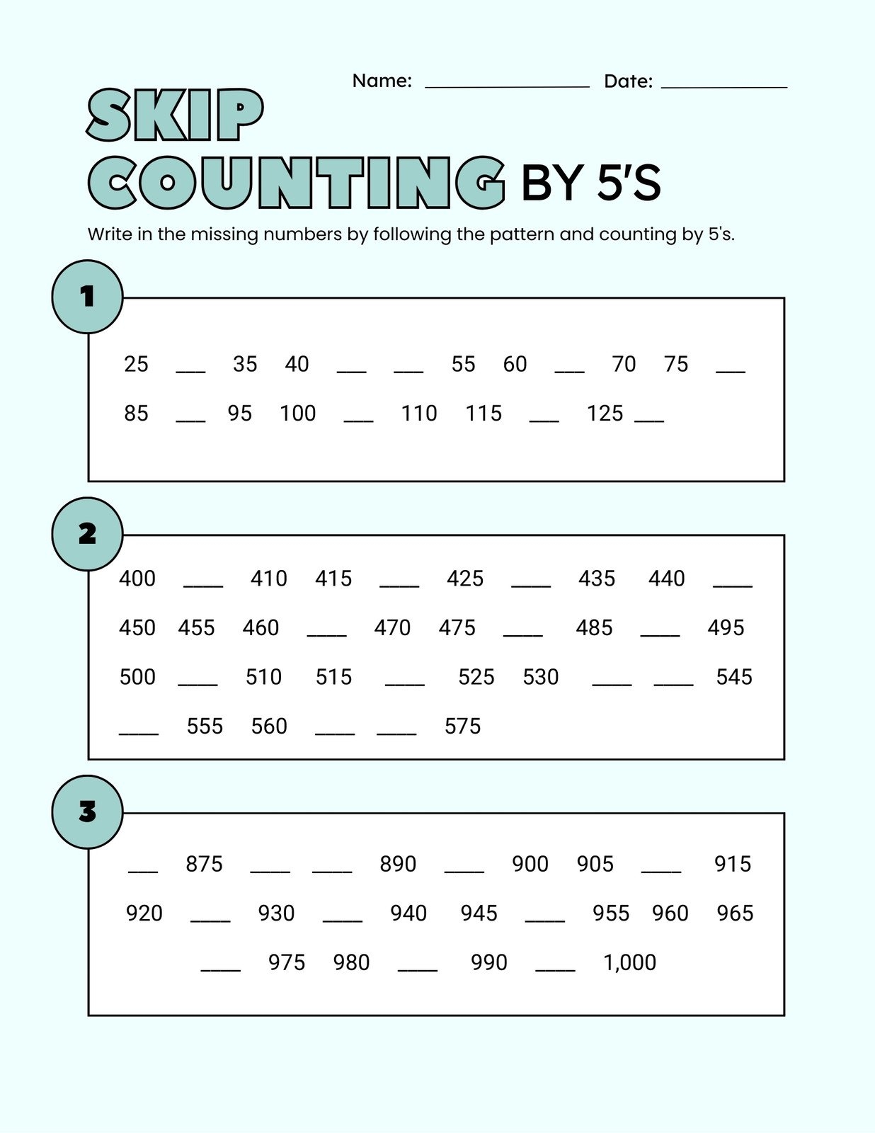 FREE Printable 2nd Grade Math Minutes Worksheets Pdf
