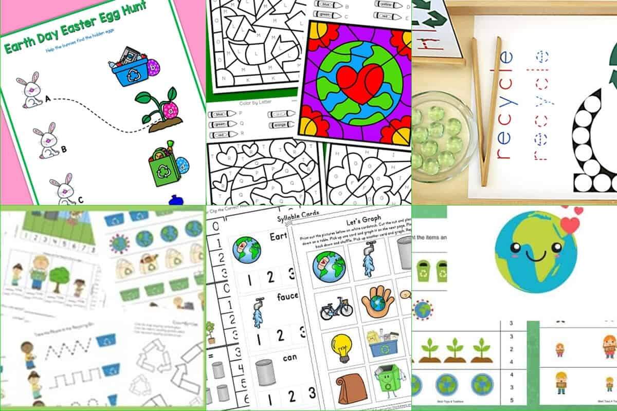 Free Printable Earth Day Activities For Preschool Kindergarten Free Printable Earth Day Activities For Preschool Kindergarten