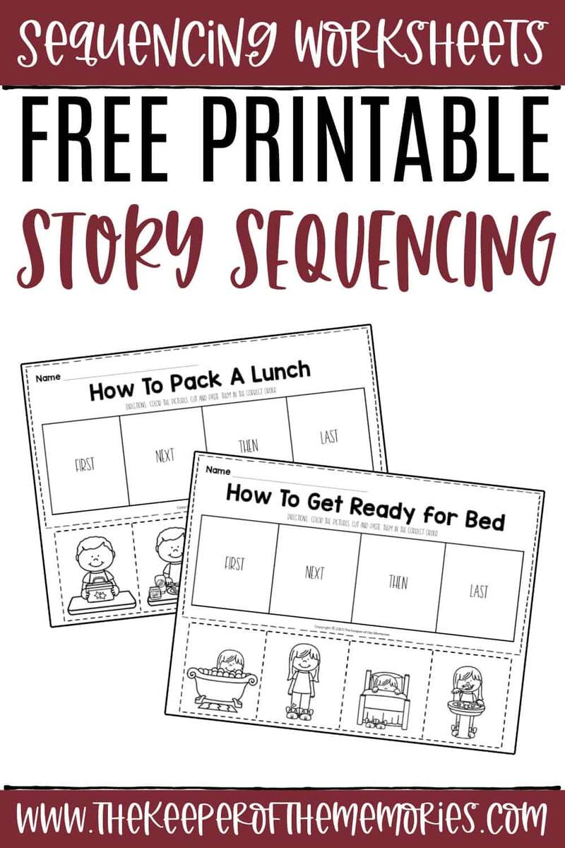 Free Printable Story Sequencing Worksheets The Keeper Of The Memories Free Printable Story Sequencing Worksheets The Keeper Of The Memories