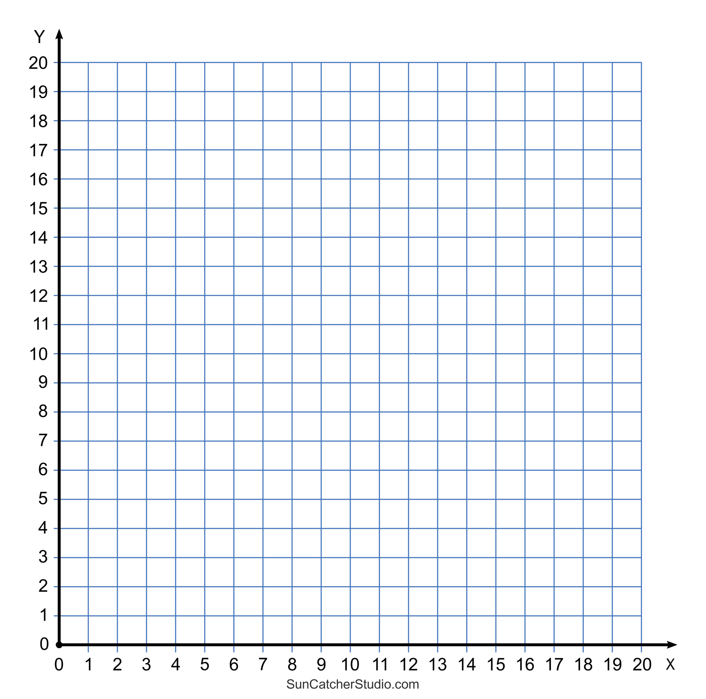 Grid Paper Printable 4 Quadrant Coordinate Graph Paper Templates Free Printables Lettering SVG Files Tools Apps