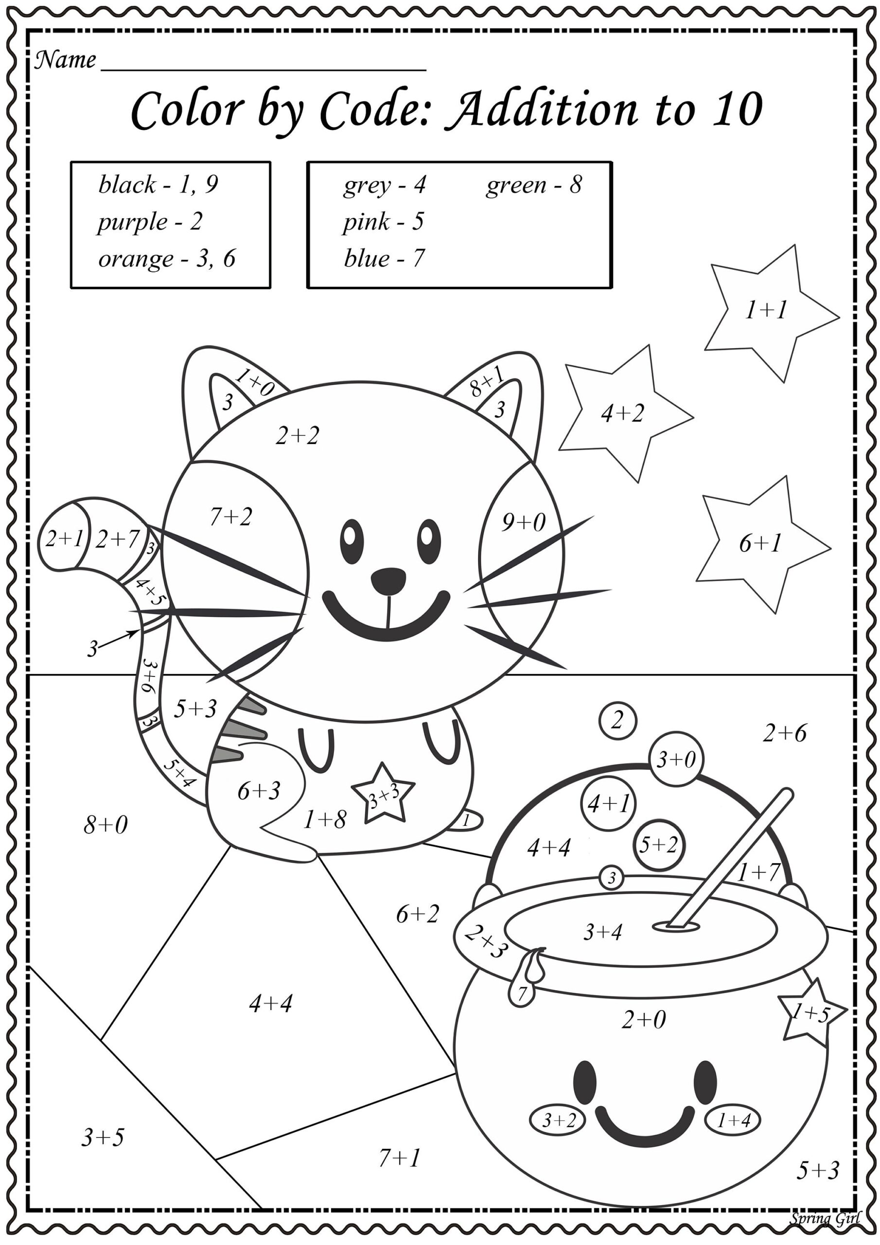 Halloween Math Worksheets Printable FREE Halloween Math Worksheets Cazoom Math