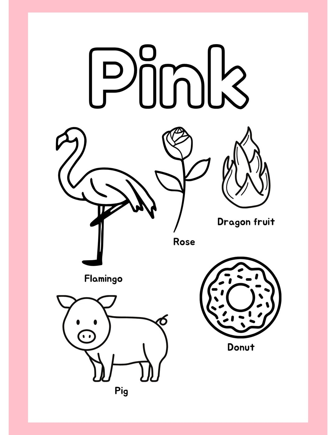 Kids Printable Coloring Sheets Etsy Kids Printable Coloring Sheets Etsy