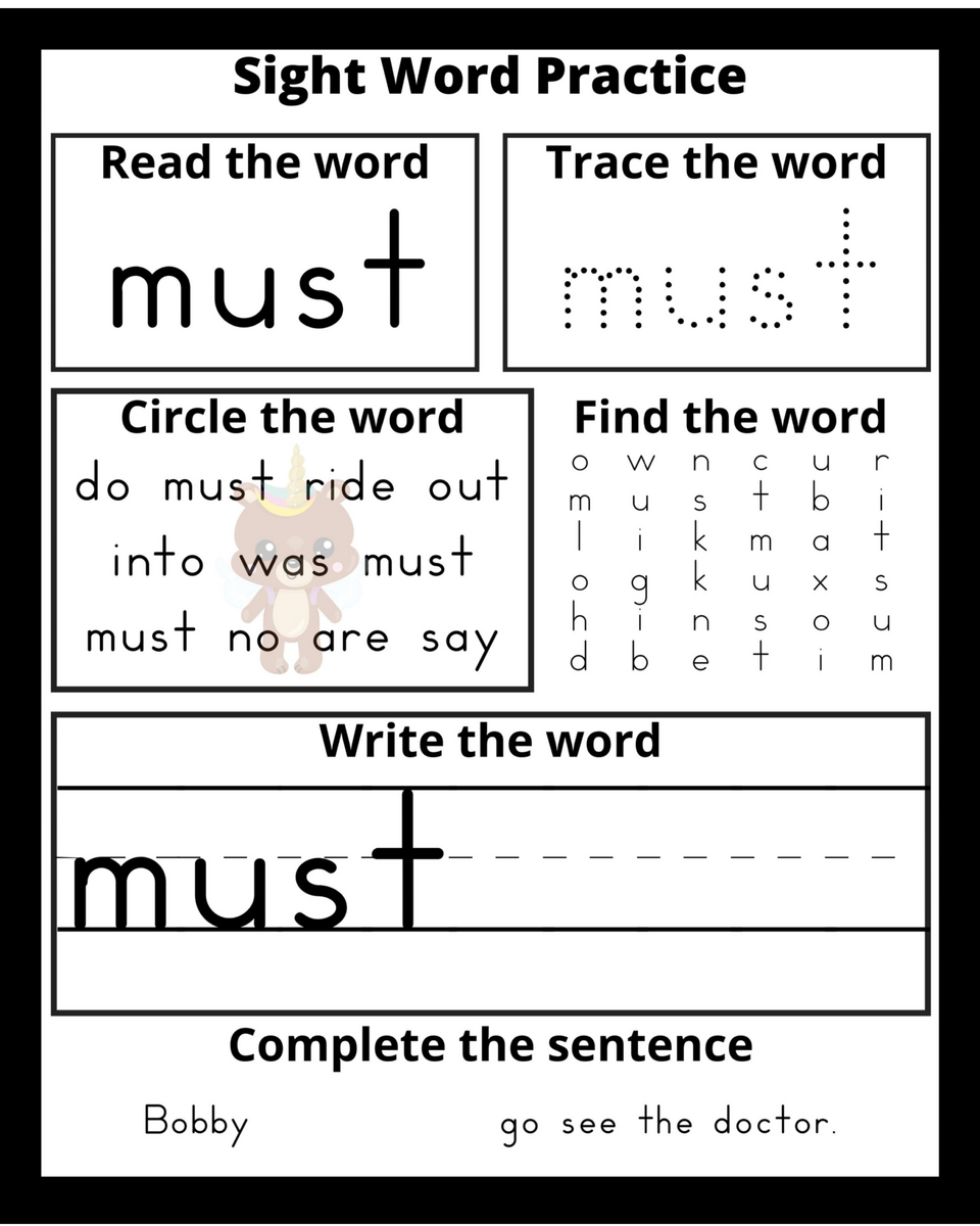 Kindergarten Dolch Sight Words Practice Extreme Couponing Mom