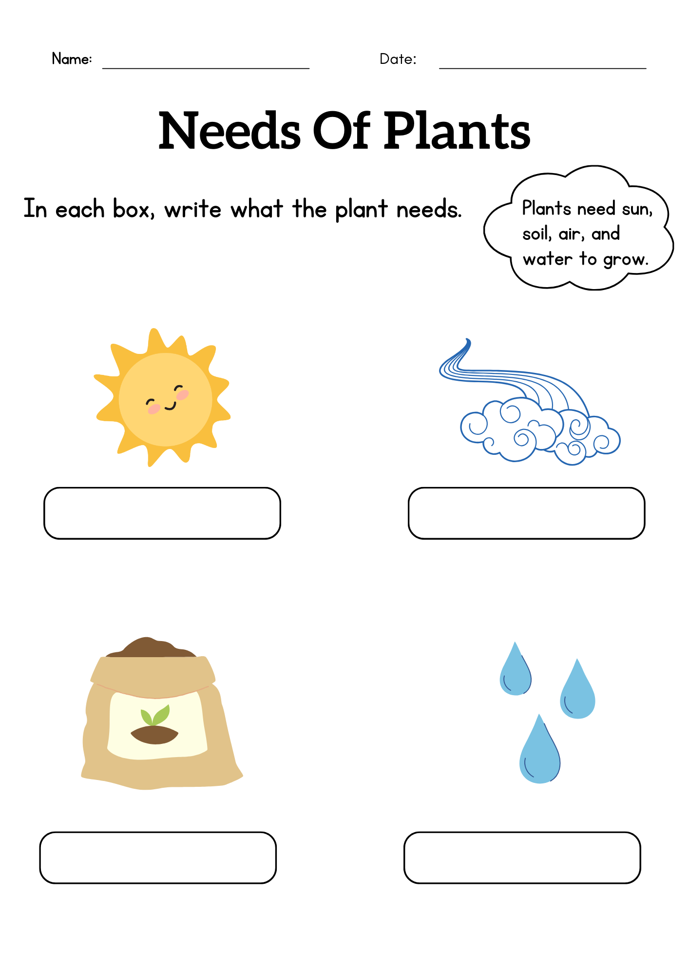 What Do Plants Need To Grow Worksheet Classroom Must Haves