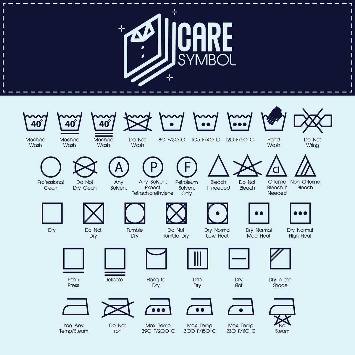 Laundry Symbols SVG Vector Bundle Wash Label Icons Svg Laundry Icons Svg Washing Guide Laundry Guide Svg Eps Png Commercial License Etsy Norway