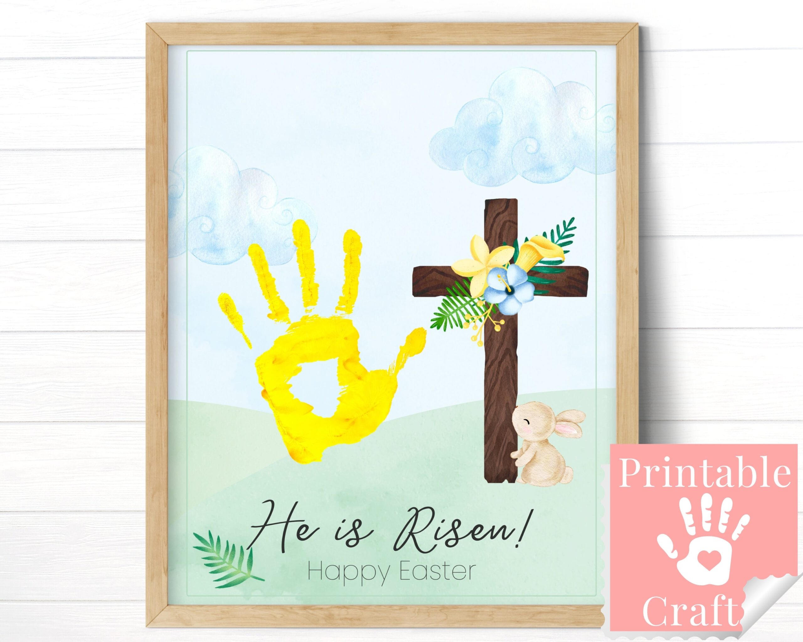 Lent Easter Handprint Art Sunday School Crafts Church Preschool Christian Printable Craft He Is Risen Jesus Cross Activity For Toddlers Etsy