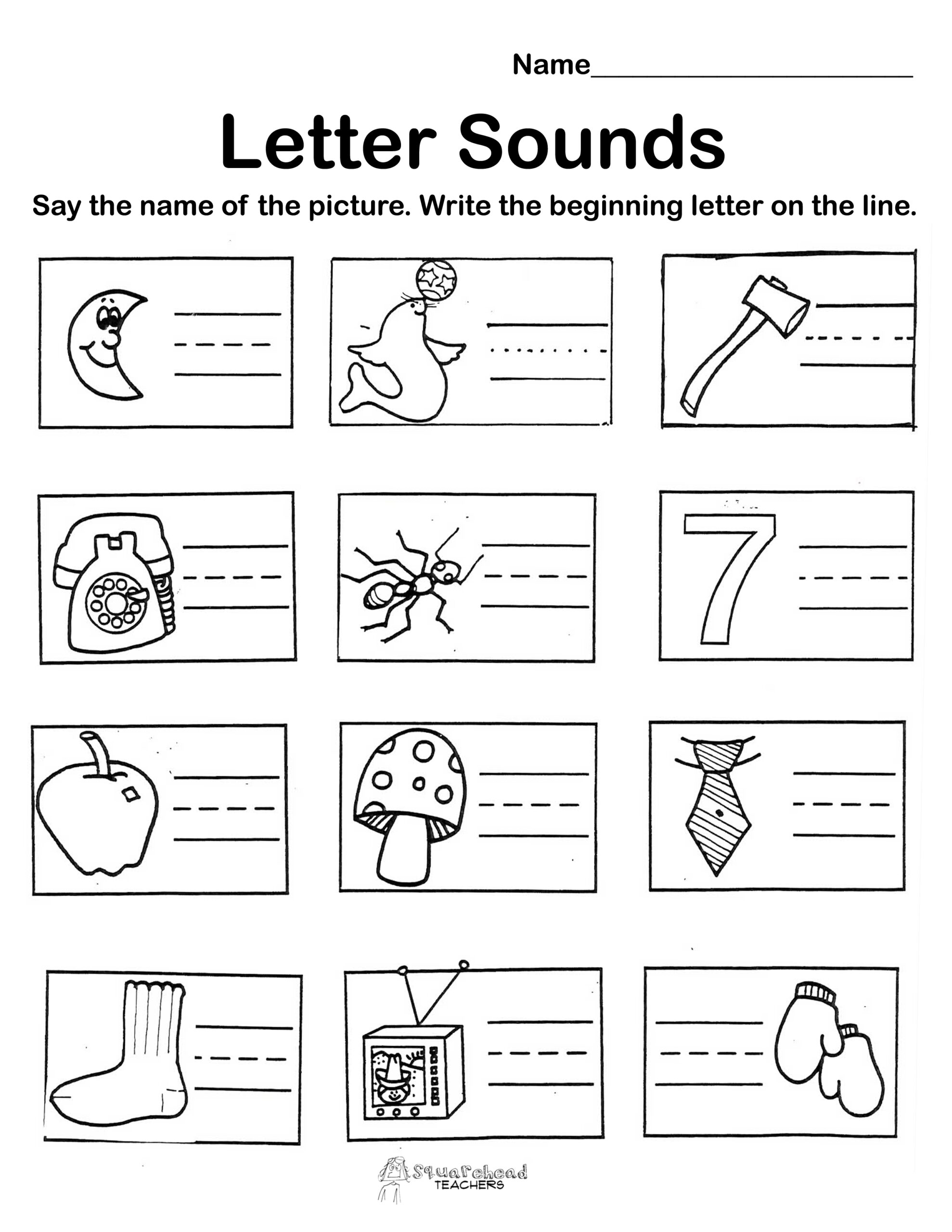 Letter Sounds Free Worksheets Squarehead Teachers Letter Sounds Free Worksheets Squarehead Teachers