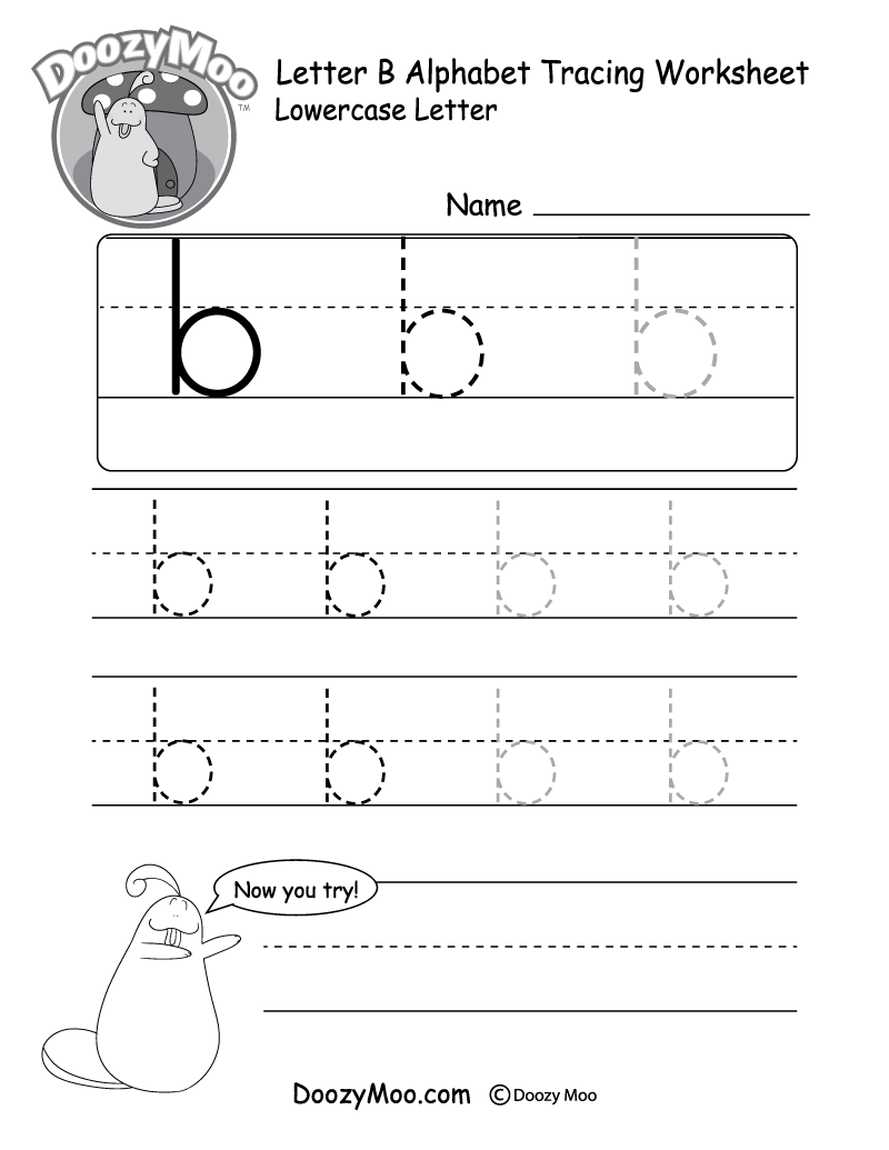 Printable Letter B Alphabet Tracing Worksheet Stock Vector Royalty Free 2352036793 Shutterstock