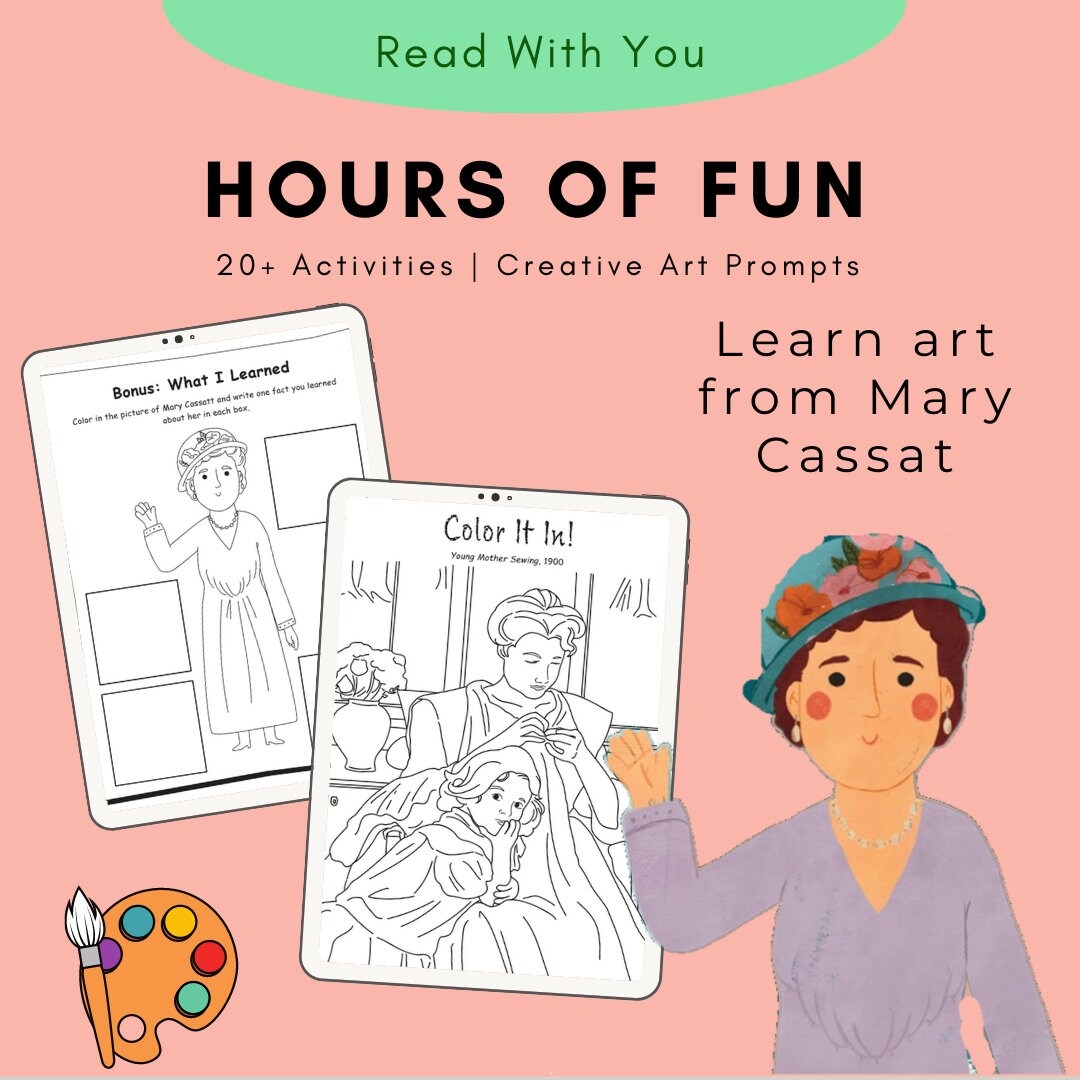 Mary Cassatt Art Lesson Kit Impressionist Activities Printables PDF Download Etsy