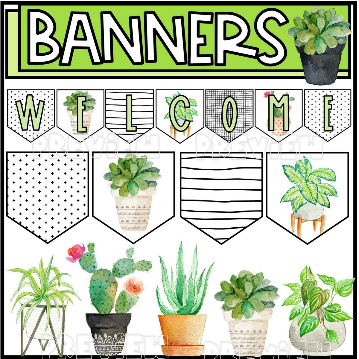Plant Classroom Decor Bundle Confetti Creativity Plant Classroom Decor Bundle Confetti Creativity