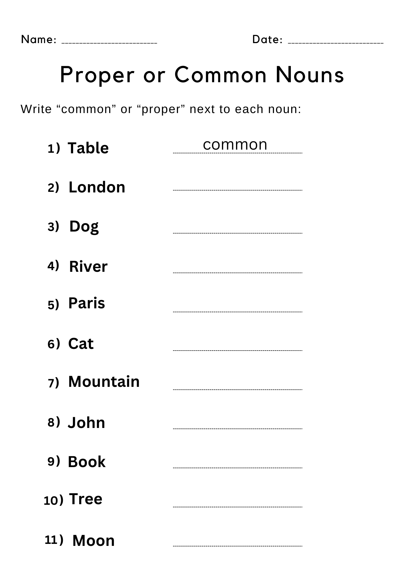 Plural Nouns Worksheet Free Printable Digital PDF