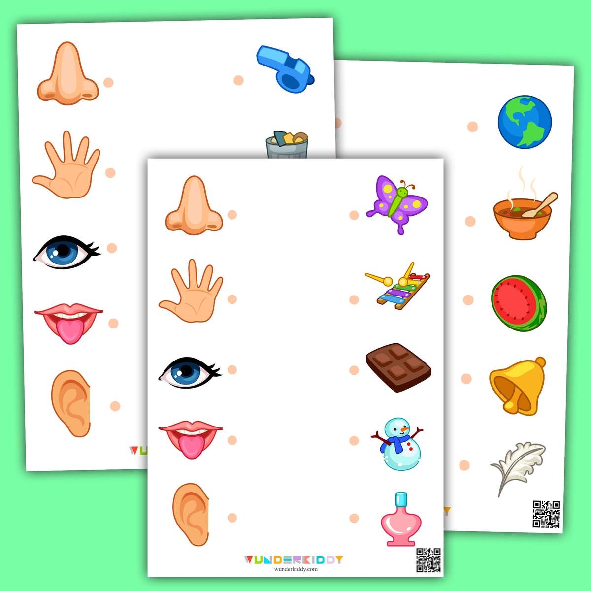 Printable Five Senses Worksheets See Touch Hear Taste Smell