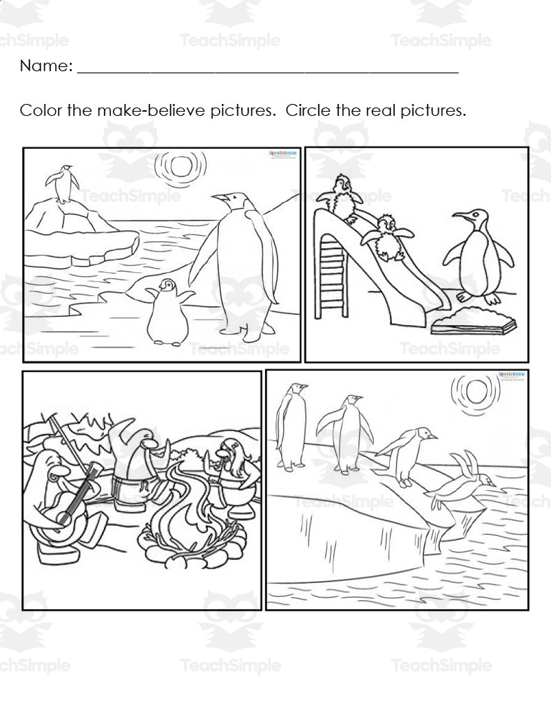 Realism Vs Fantasy Coloring Pages By Teach Simple Realism Vs Fantasy Coloring Pages By Teach Simple