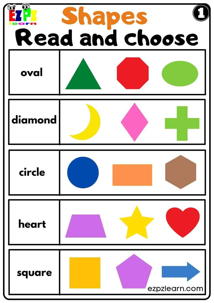 Shapes Read And Choose Worksheet For Home Schooling Kindergarten And ESL Set 1 Free PDF Download Ezpzlearn Shapes Read And Choose Worksheet For Home Schooling Kindergarten And ESL Set 1 Free PDF Download Ezpzlearn