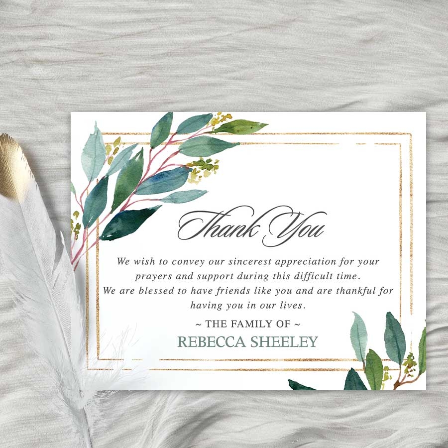 Sympathy Thank You Cards