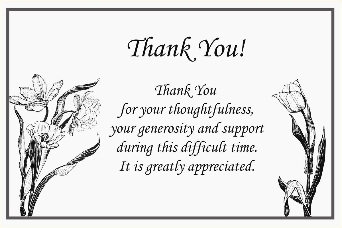 Sympathy Thank You Cards