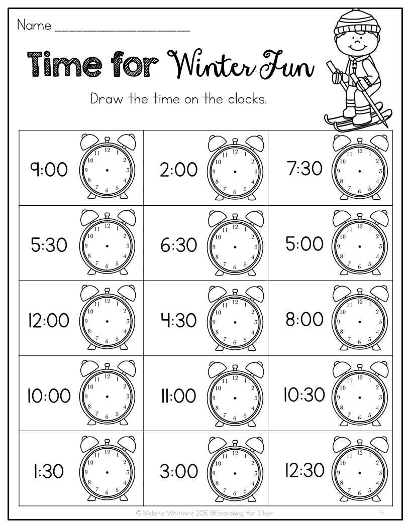 Winter 1st Grade Worksheets And Activities No Prep First Grade In My World