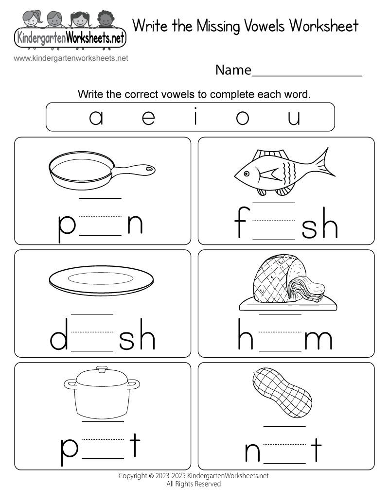Write The Missing Vowels Worksheet Free Printable Digital PDF Digraph Missing Sound Worksheets For Phonics Practice