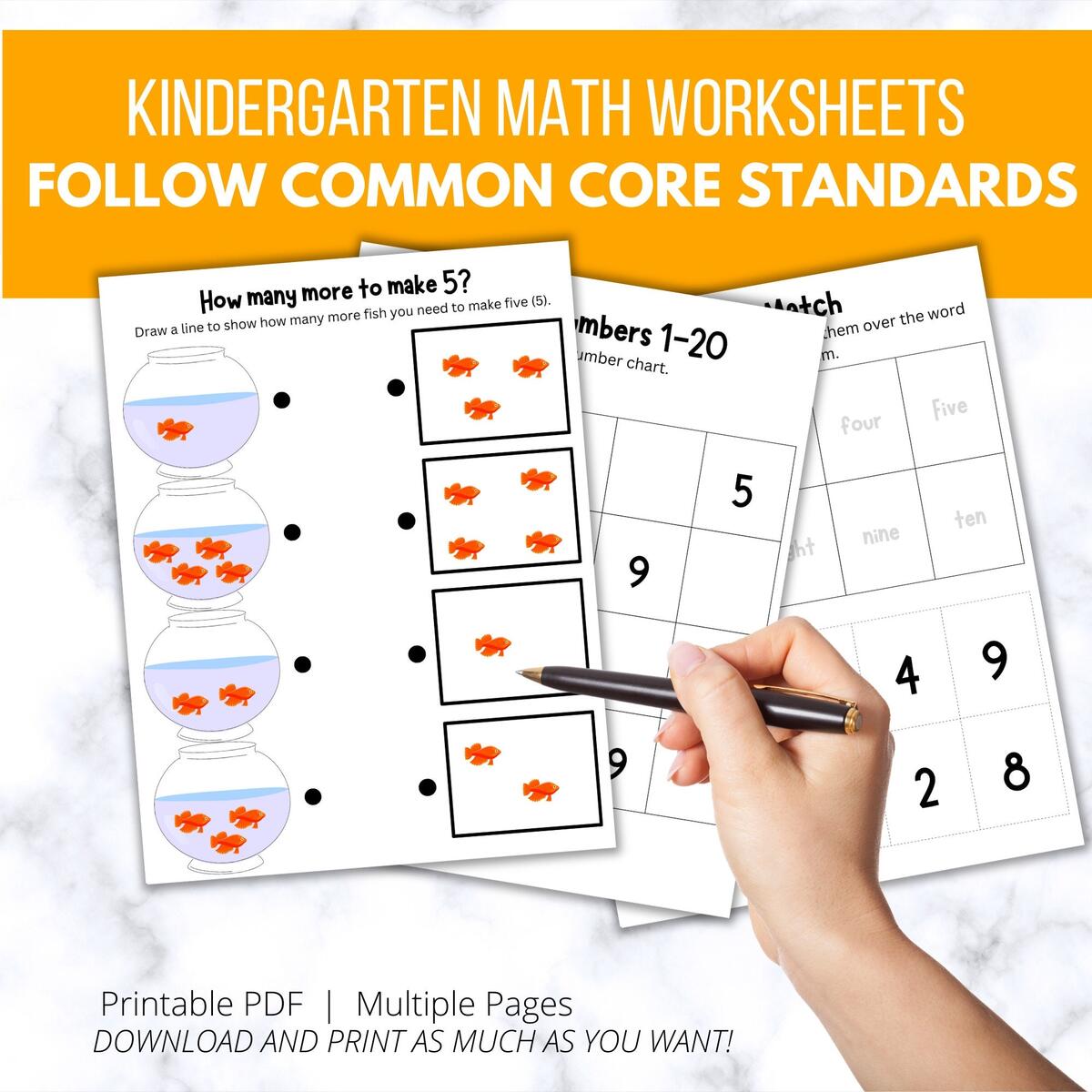 100 Kindergarten Math Common Core Worksheets Printable Instant Download Busy Book Teachers Homeschooling Homework Independent Review Etsy 100 Kindergarten Math Common Core Worksheets Printable Instant Download Busy Book Teachers Homeschooling Homework Independent Review Etsy