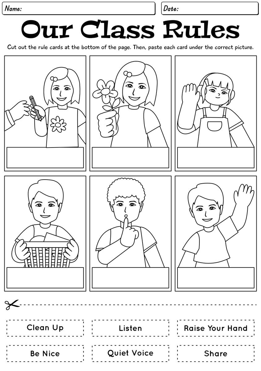 15 Kindergarten Classroom Rules Worksheet Free PDF At Worksheeto 15 Kindergarten Classroom Rules Worksheet Free PDF At Worksheeto