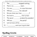 16 6th Grade Spelling Words Worksheets Free PDF At Worksheeto