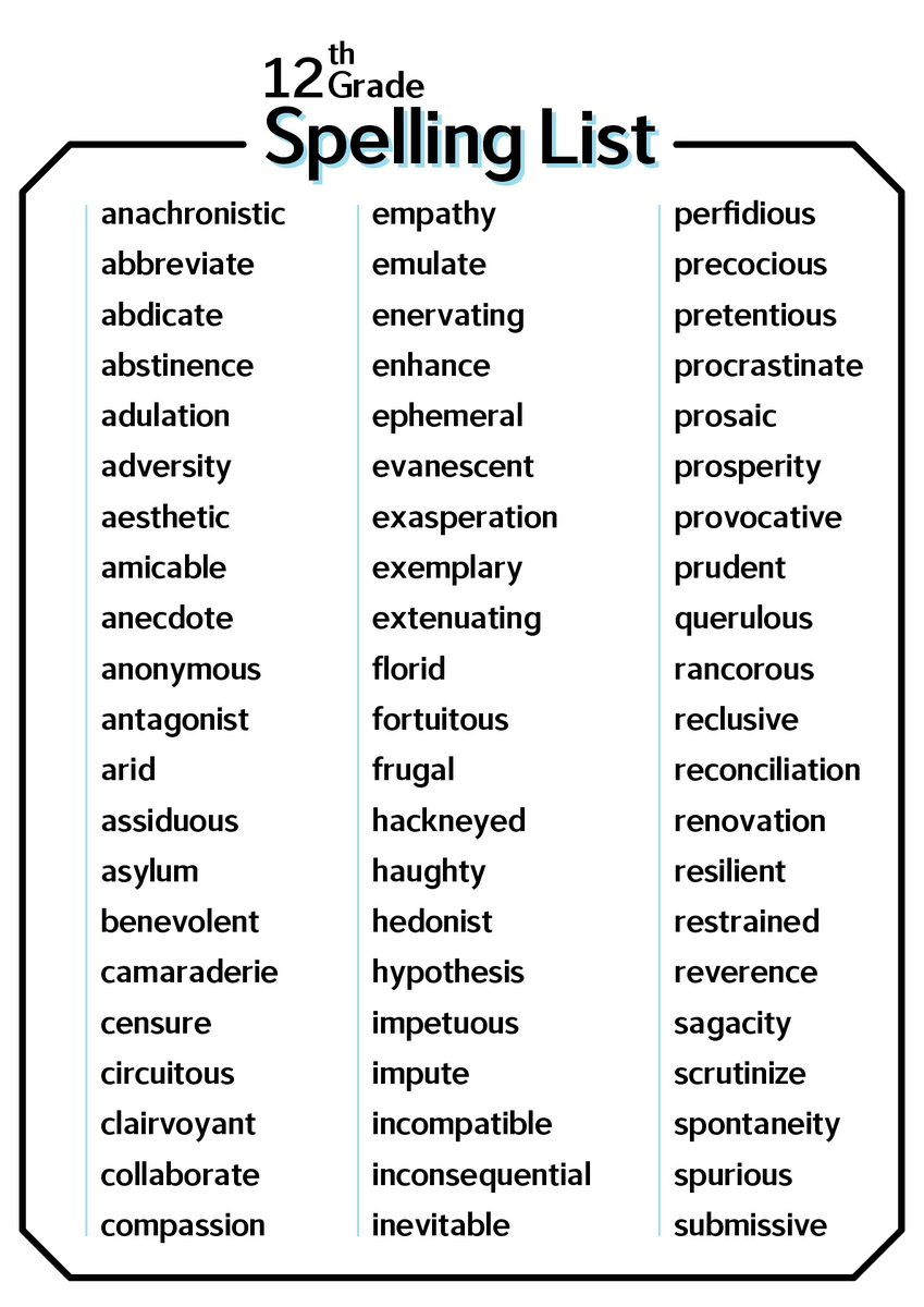17 9th Grade Worksheets Spelling Words Free PDF At Worksheeto