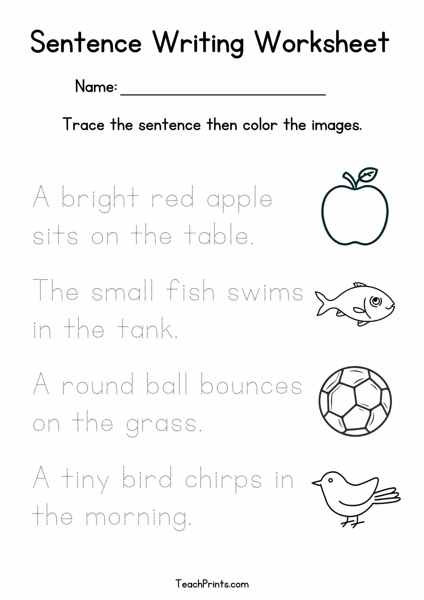 17 Sentence Practice Worksheets Free To Print Teach Prints 17 Sentence Practice Worksheets Free To Print Teach Prints