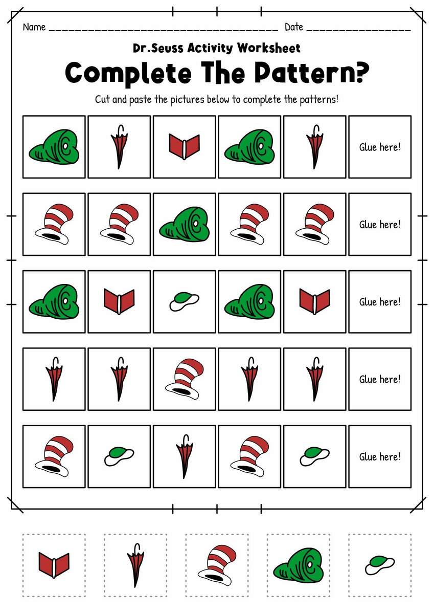 18 Dr Seuss Worksheets For Preschool Dr Seuss Worksheets For Preschool Made By Teachers