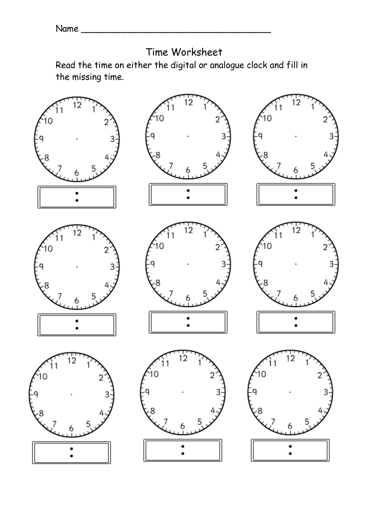 19 Telling Time Worksheets For First Grade 19 Telling Time Worksheets For First Grade