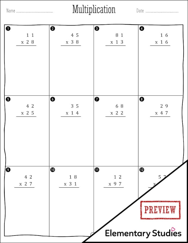 2 Digit By 2 Digit Multiplication Worksheets Elementary Studies DIBELS 8th Edition Class Analysis Auto Composite All Grades K 8 Phonics Classful