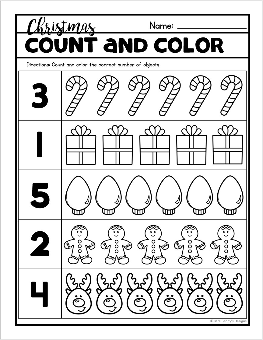 25 Christmas No Prep Worksheets Activities For Preschool And Kindergarten Classful 25 Christmas No Prep Worksheets Activities For Preschool And Kindergarten Classful