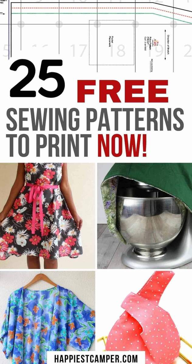 25 Free Sewing Patterns You Can Download Now