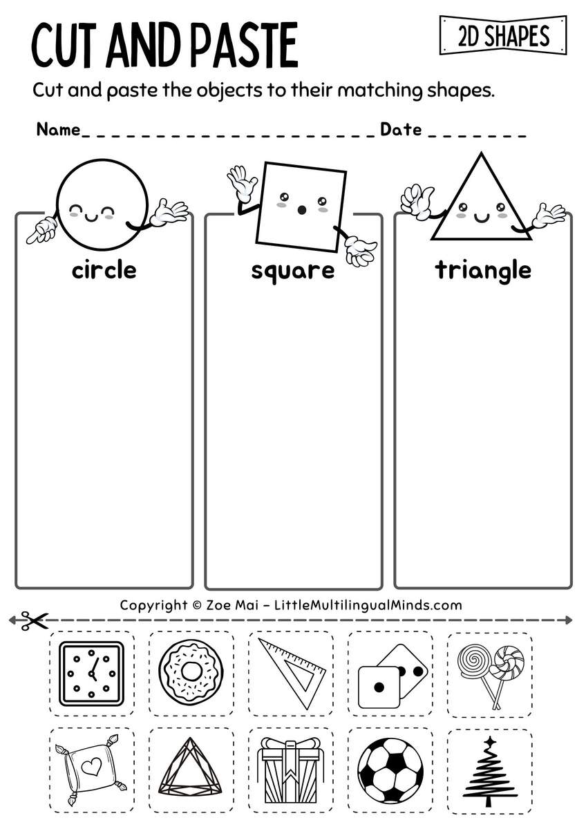 Free Shape Sorting Worksheets By Storyboard That