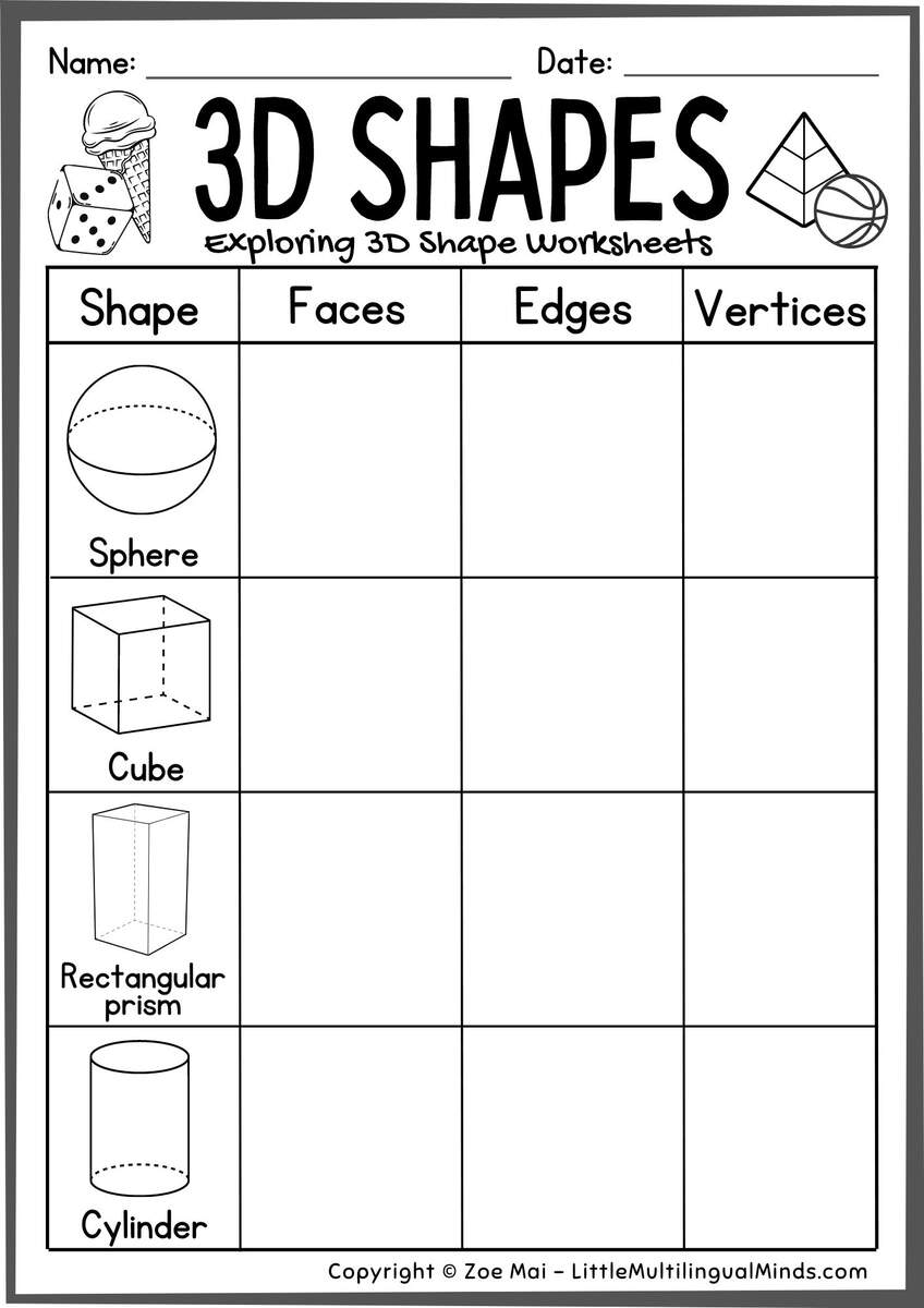 2D And 3D Shapes Sort And Identify Activities Worksheets Pre K Kindergarten Made By Teachers 2D And 3D Shapes Sort And Identify Activities Worksheets Pre K Kindergarten Made By Teachers