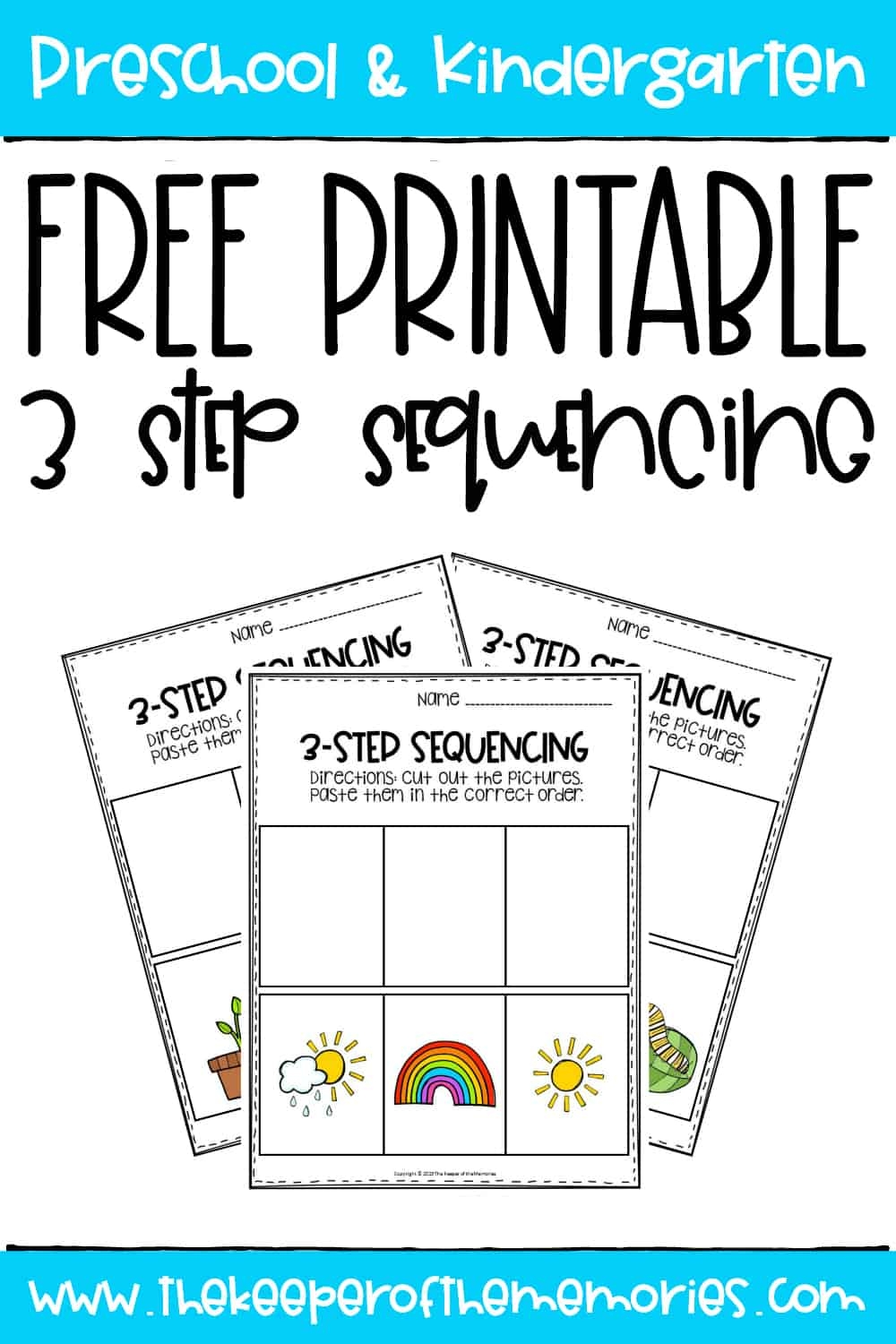 3 Step Sequencing Pictures Printable Free PDF The Keeper Of The Memories