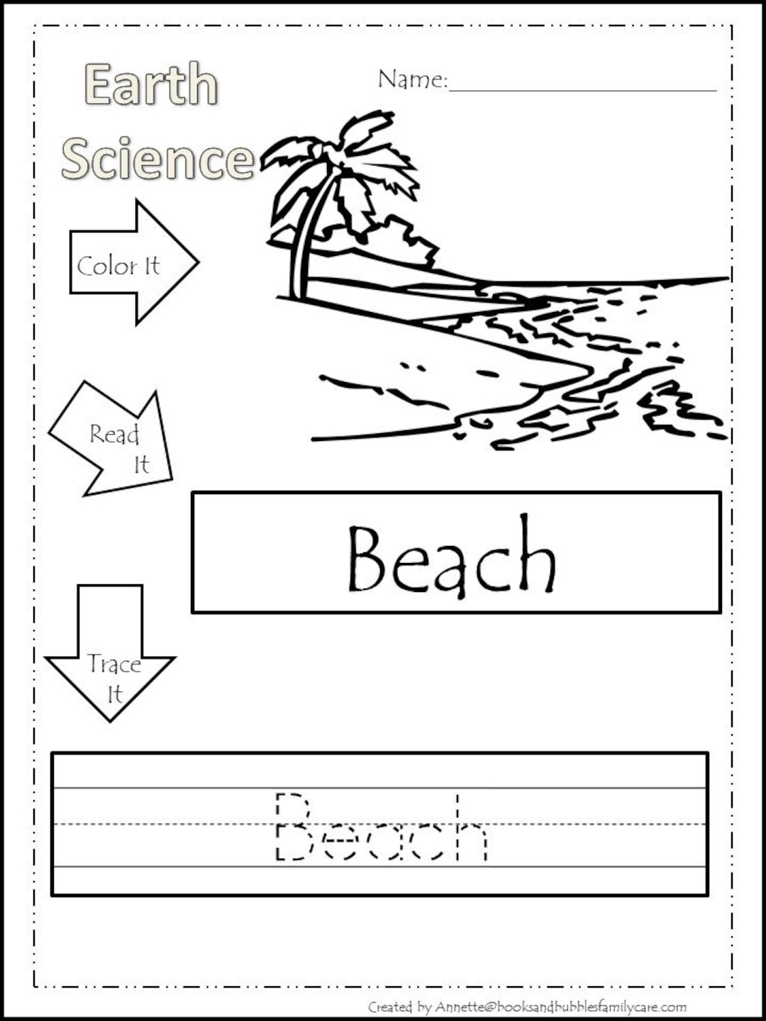 30 Earth Science Printable Worksheets Color Read Trace Land Formations Preschool And Kindergarten Science And Reading Activity Etsy Israel